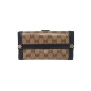 Pre-owned Cotton wallets Gucci Vintage , Brown , Dames
