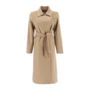 Stijlvolle Jas Mantel Max Mara , Beige , Dames