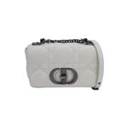 Pre-owned Leather dior-bags Dior Vintage , White , Dames