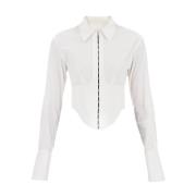 Klassieke Witte Button-Up Shirt Dion Lee , White , Dames