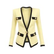 Zwarte Jassen Balmain , Beige , Dames