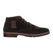 Bruine Elastische Veterschoen Rieker , Brown , Heren