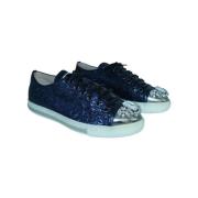 Pre-owned Rubber sneakers Miu Miu Pre-owned , Blue , Dames