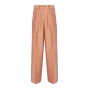 'Wellen' plooi-voorkant broek Aeron , Pink , Dames