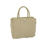 Pre-owned Nylon handbags Prada Vintage , Beige , Dames