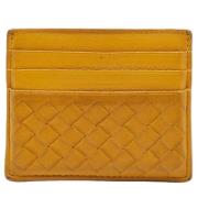 Pre-owned Leather wallets Bottega Veneta Vintage , Yellow , Dames