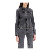 Denim Jackets Y/Project , Black , Dames