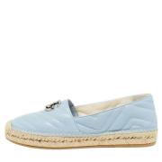 Pre-owned Leather flats Gucci Vintage , Blue , Dames