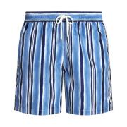 Gestreepte Zwemshorts met Zoutwassing Ralph Lauren , Multicolor , Here...