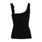 Sleeveless Tops Versace Jeans Couture , Black , Dames