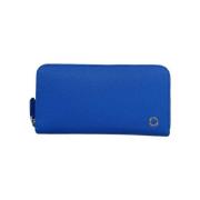Pre-owned Leather wallets Bvlgari Vintage , Blue , Dames