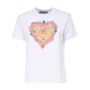 Witte T-shirts en Polos Versace Jeans Couture , White , Dames