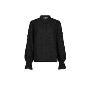 Geborduurde Ballonmouw Blouse Fabienne Chapot , Black , Dames