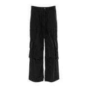 Wide Trousers Entire Studios , Black , Heren