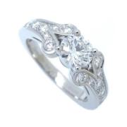 Pre-owned Platinum rings Cartier Vintage , Gray , Dames
