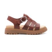 Flat Sandals Timberland , Red , Dames