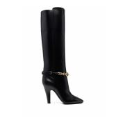 High Boots Saint Laurent , Black , Dames