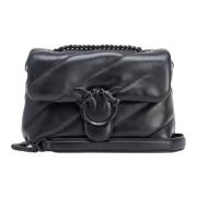 Love Puff Mini Crossbody Tas Pinko , Black , Dames