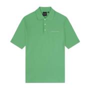Polo- L&S Embroidered Polo Shirt S/S Lyle & Scott , Green , Heren