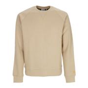 Chase Sweater Crewneck Sweatshirt Sable/Gold Carhartt Wip , Beige , He...