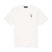 Cactus T-Shirt Heren Wit/Groen Quotrell , White , Heren