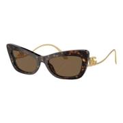 Cat-Eye Zonnebril Goud Lucido Dolce & Gabbana , Yellow , Dames