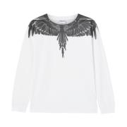 Ghost Wings Longsleeve T-Shirt Marcelo Burlon , White , Heren