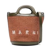 Tropicalia Mini Bucket Tas in Bruin Marni , Brown , Dames