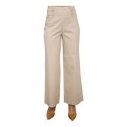 Wide Trousers Nenette , Beige , Dames