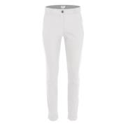 Slim-fit Trousers DNM Pure , White , Dames