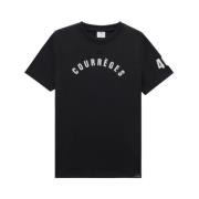T-Shirts Courrèges , Black , Heren
