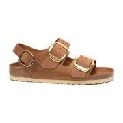 Flat Sandals Birkenstock , Brown , Dames