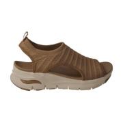 Dames Arch Fit-Darling Sport Sandaal Skechers , Brown , Dames