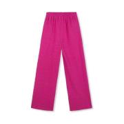 Wide Trousers Refined Department , Pink , Dames