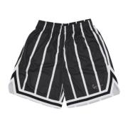 Gestreepte Mesh Basketbalshorts Zwart/Wit Karl Kani , Black , Heren