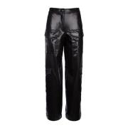 Leather Trousers Pinko , Black , Dames