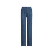 Wide Trousers Polo Ralph Lauren , Blue , Dames