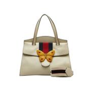 Pre-owned Leather gucci-bags Gucci Vintage , White , Dames