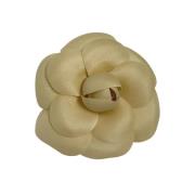 Pre-owned Fabric brooches Chanel Vintage , Beige , Dames