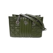 Pre-owned Leather gucci-bags Gucci Vintage , Green , Dames