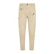 Steen Beige Cargo Broek Dsquared2 , Beige , Heren