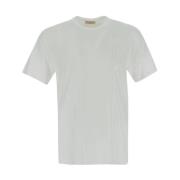 Katoenen Bloemen T-shirt Valentino , White , Heren