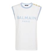 Tops Balmain , White , Dames