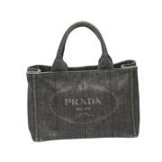 Pre-owned Denim prada-bags Prada Vintage , Black , Dames