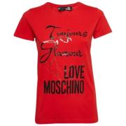 Pre-owned Cotton tops Moschino Pre-Owned , Red , Dames