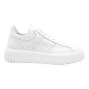 Witte platte schoenen met strepen Hogan , White , Heren