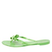 Pre-owned Fabric flats Valentino Vintage , Green , Dames