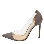 Pre-owned Suede heels Gianvito Rossi Pre-owned , Gray , Dames