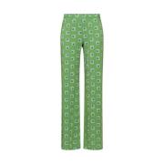 Straight Trousers Maliparmi , Green , Dames