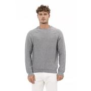 Crewneck Sweater van Grijs Katoen Alpha Studio , Gray , Heren